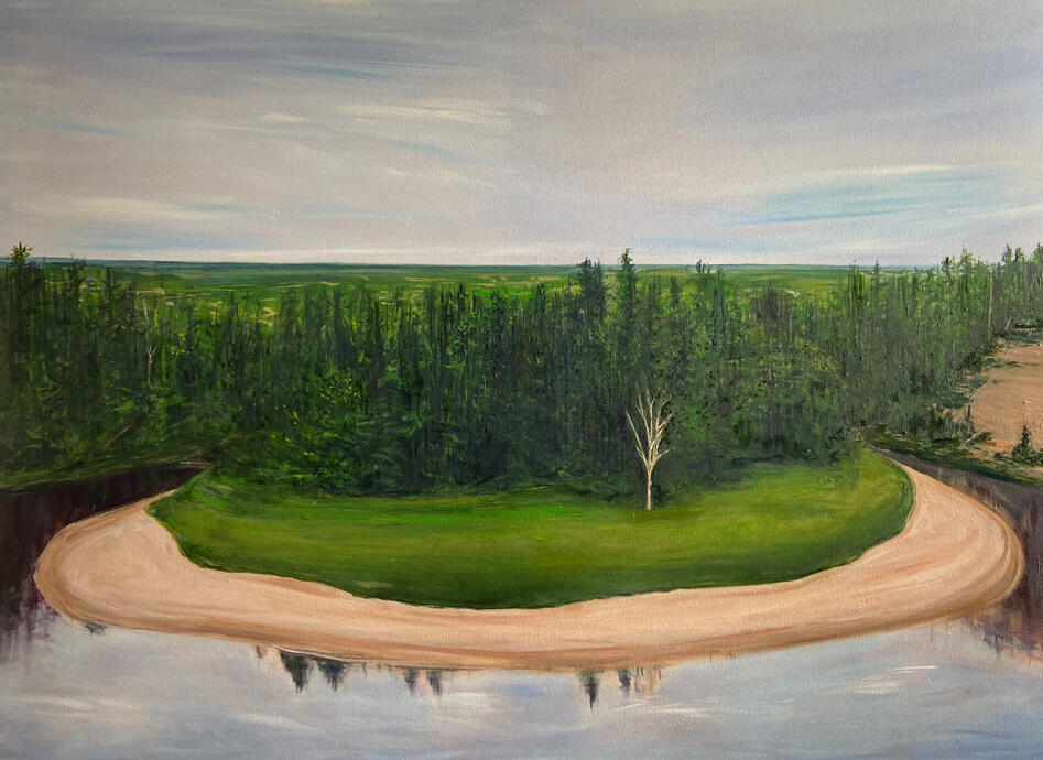 Arrowhead Big Bend Huntsville Ontario oil on canvas 36"x48" sold