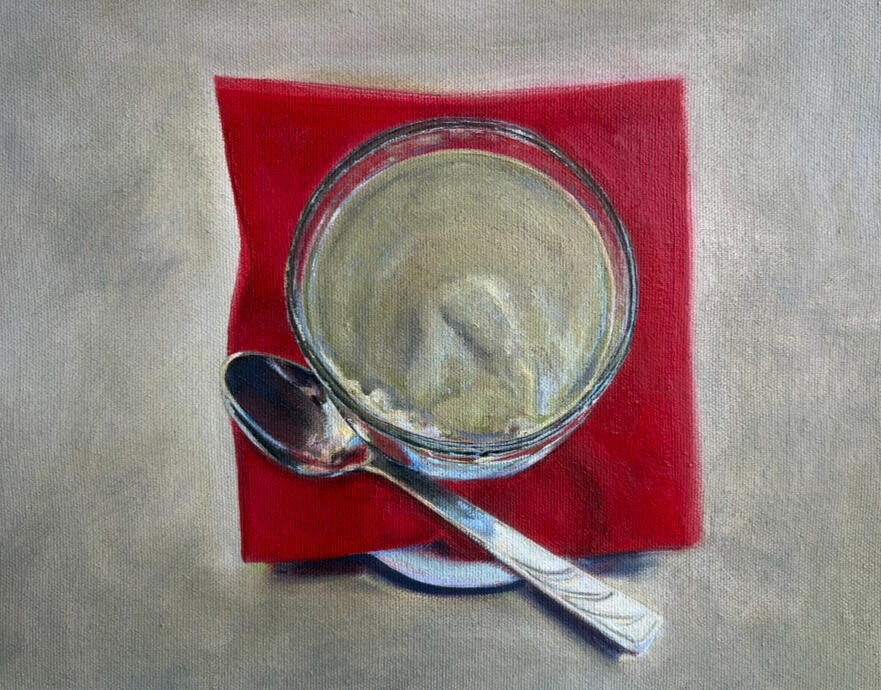 Pistachio Granita oil on canvas 10”x12”