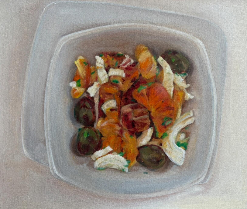 Fennel, Olives &amp; Oranges Italy oil on canvas 10"x12"
